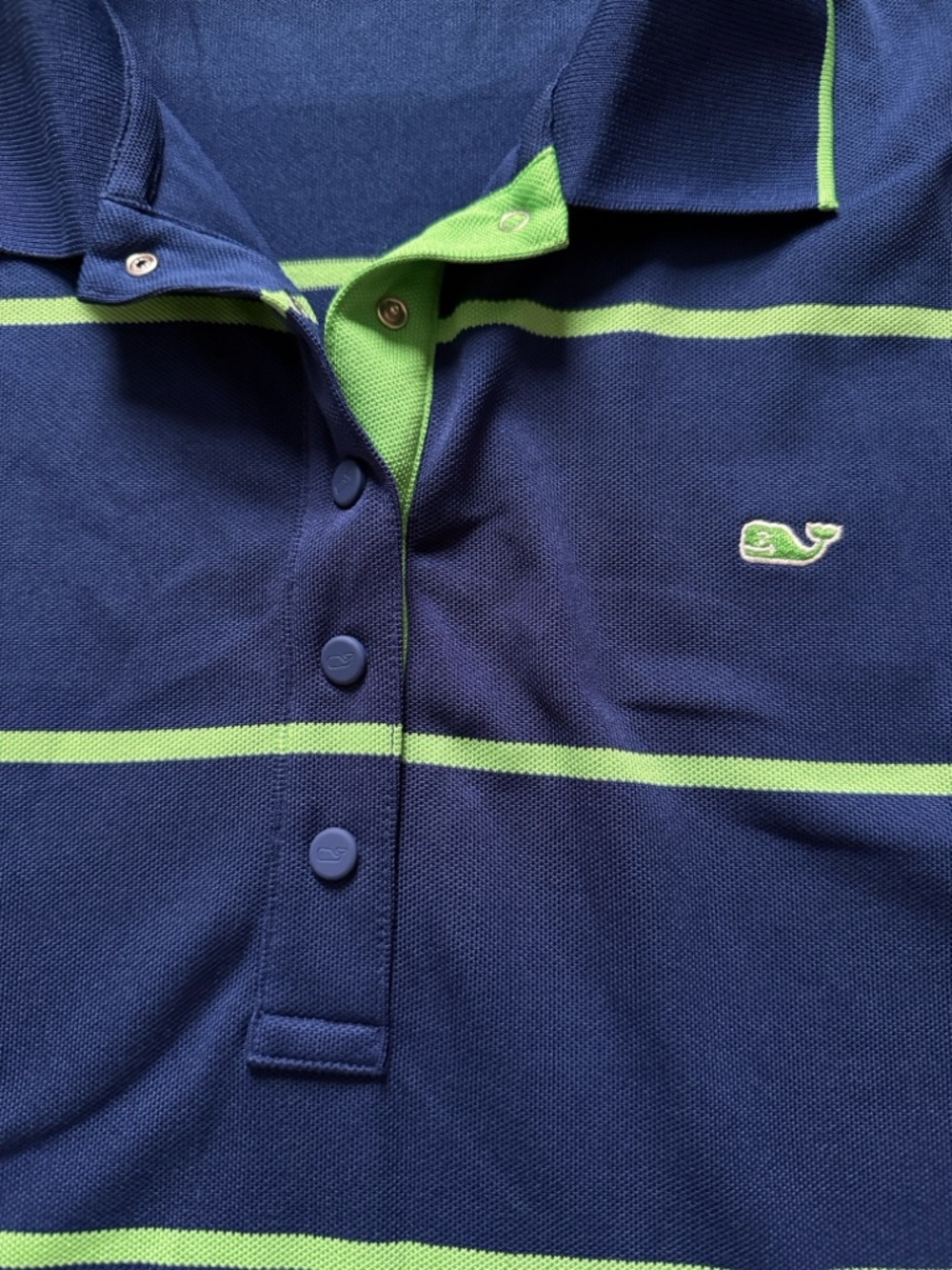 Vineyard Vines blue / green sleeveless polo sz L - Picture 3 of 5